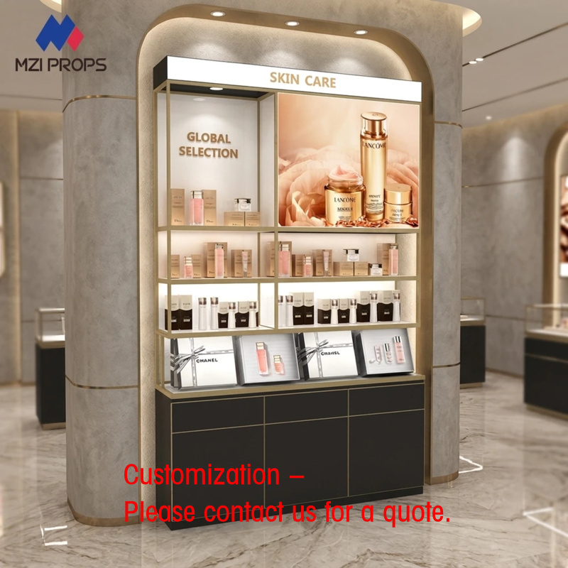 Luxury Skincare Retailers - Custom Custom Cosmetic Display Stand Luxury