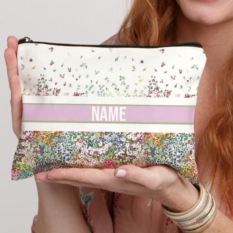 Luxury Skincare Samples - Tas kosmetik nama kustom trendi wanita,