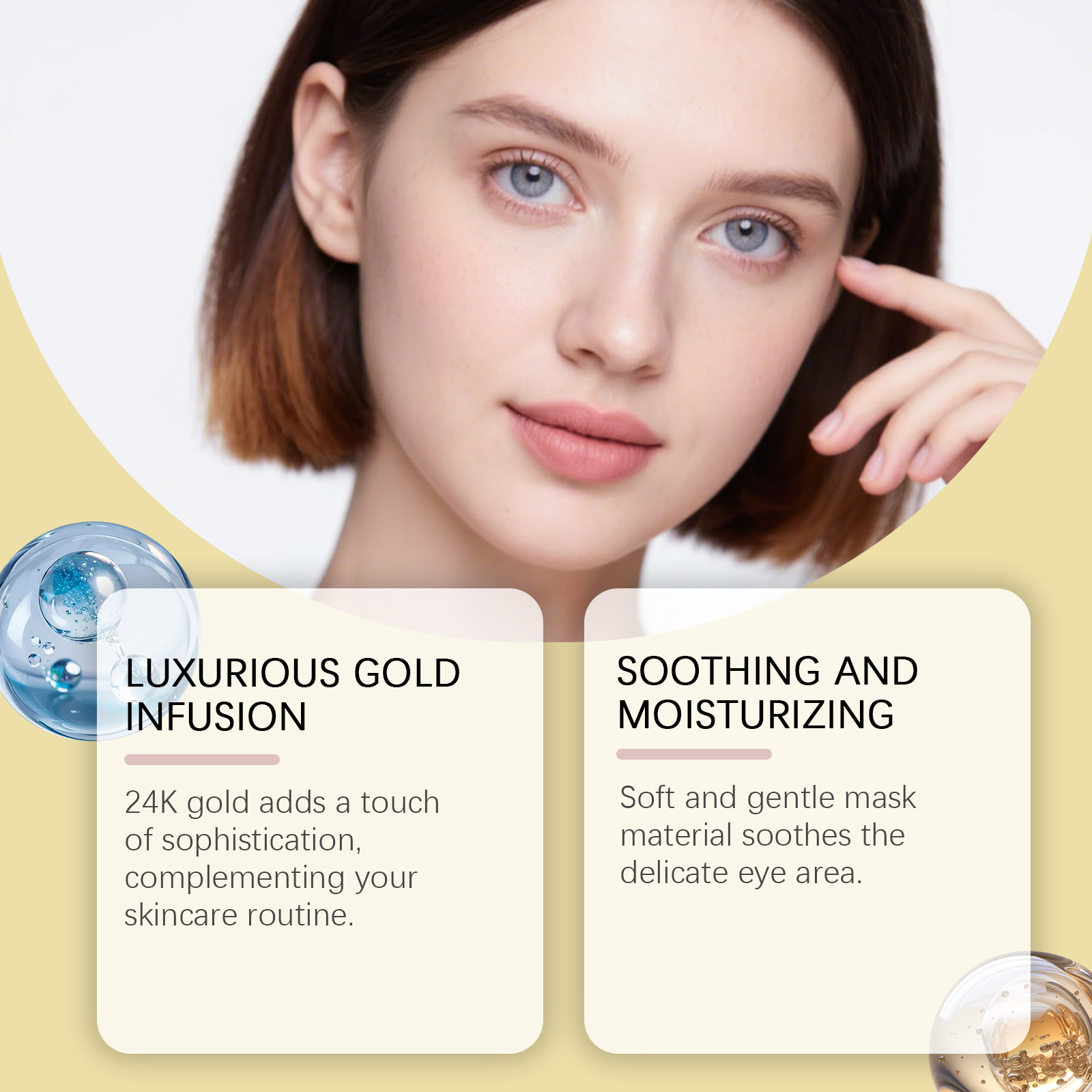 Masker Mata Emas 24k Melembapk - Luxury Skincare For Women ulasan dan harga