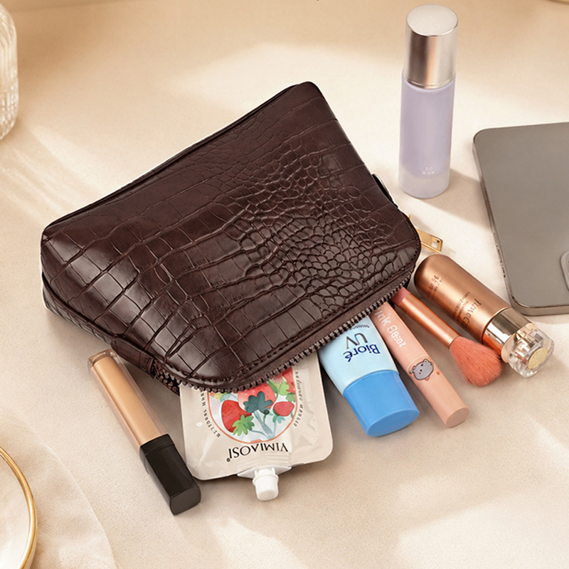 Tas Kosmetik Kulit Buaya Mewah - Luxury Skincare Samples ulasan dan harga